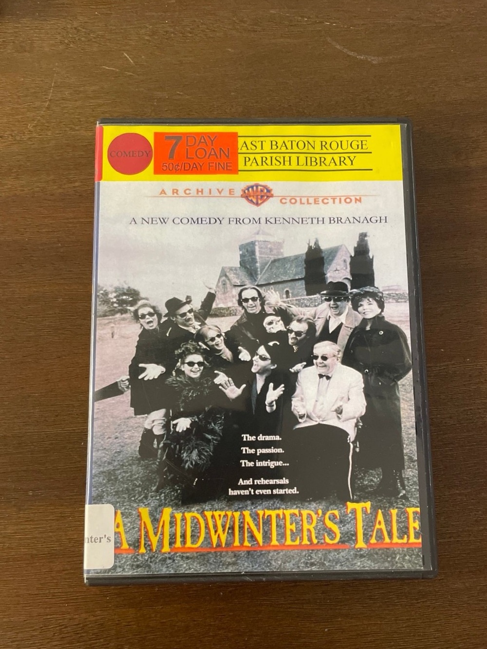 A Midwinter's Tale DVD A New Comedy From Kenneth Branagh Ex-Library No Insert